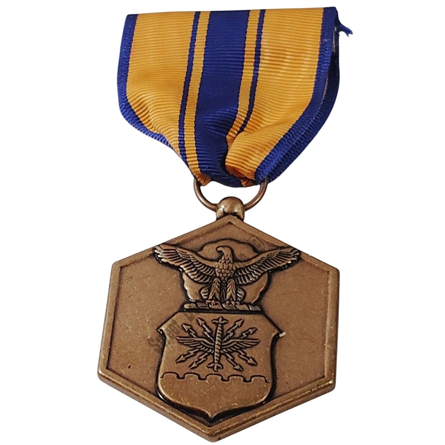 Air Force Commendation Medal Pinback, 1-7/16"D x 3-1/4"H Overall