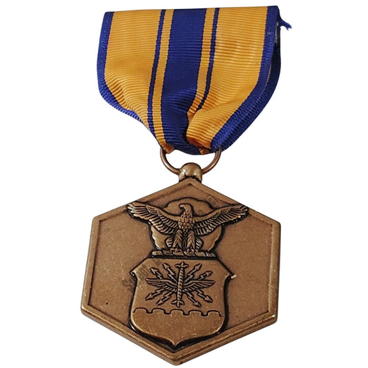 Air Force Commendation Medal Pinback, 1-7/16"D x 3-1/4"H Overall