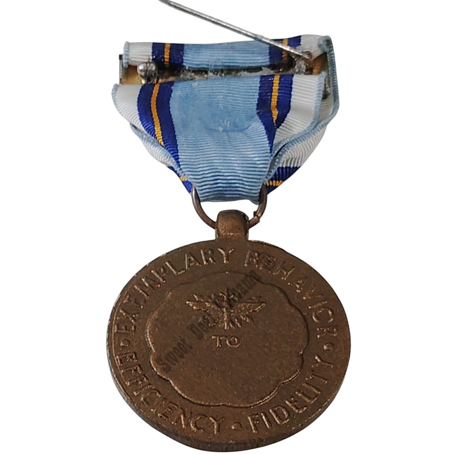 Air Reserve Medal (For Meritorious Achievement) Pinback, 1-7/16"D x 3"H Overall