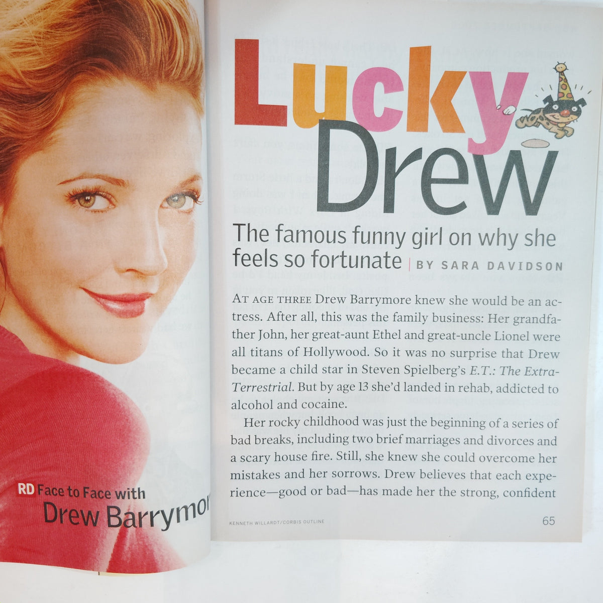 Reader's Digest September 2006 Drew Barrymore 9/11 Back Issue Magazine