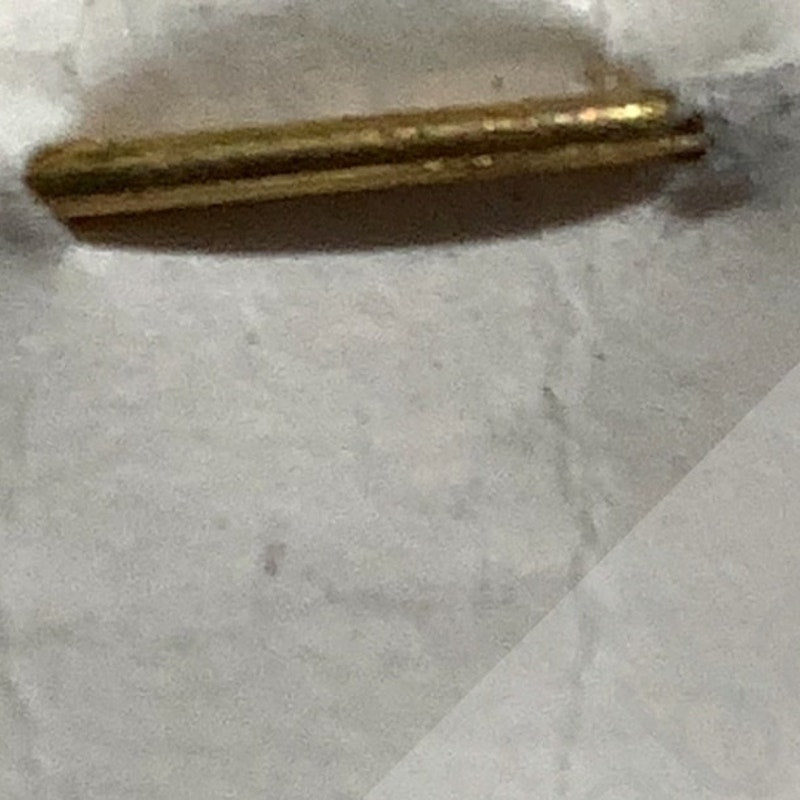 Early/Mid 1900s Brass C-Clasp "70" Collar Device 3/8"H Hat / Lapel Pin