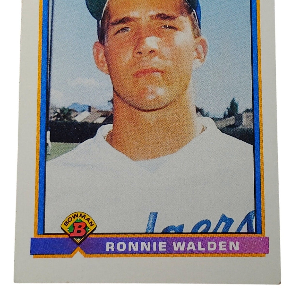 1991 Bowman Ronnie Walden #566 Texas Rangers Pitcher Rookie Card RC NM