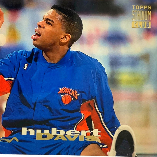 Hubert Davis, New York Knicks, 1993 Topps Stadium Club Card 23, EXC