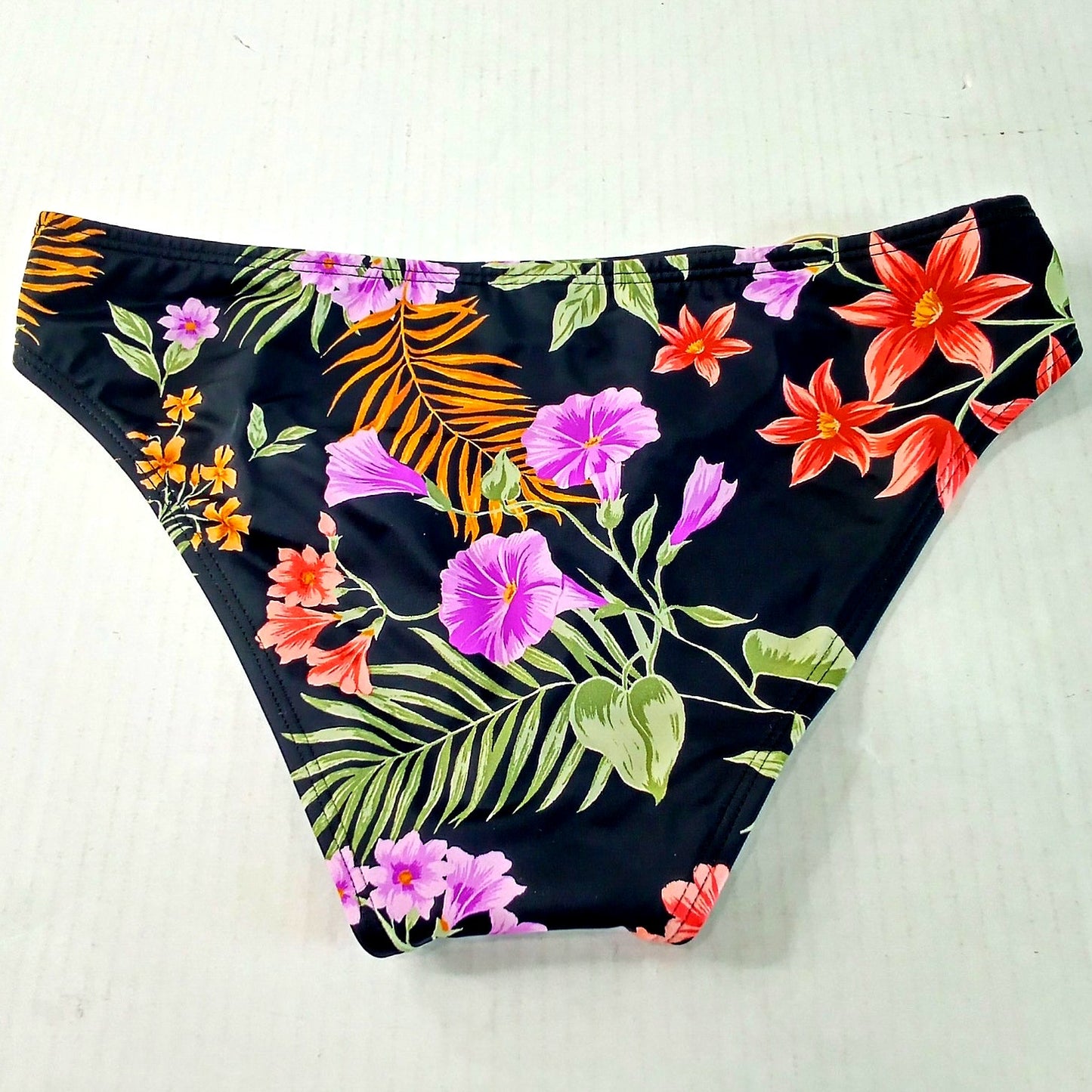 Shade & Shore Tropical Print Bikini Bottom Multi XS (0-2), Medium Coverage