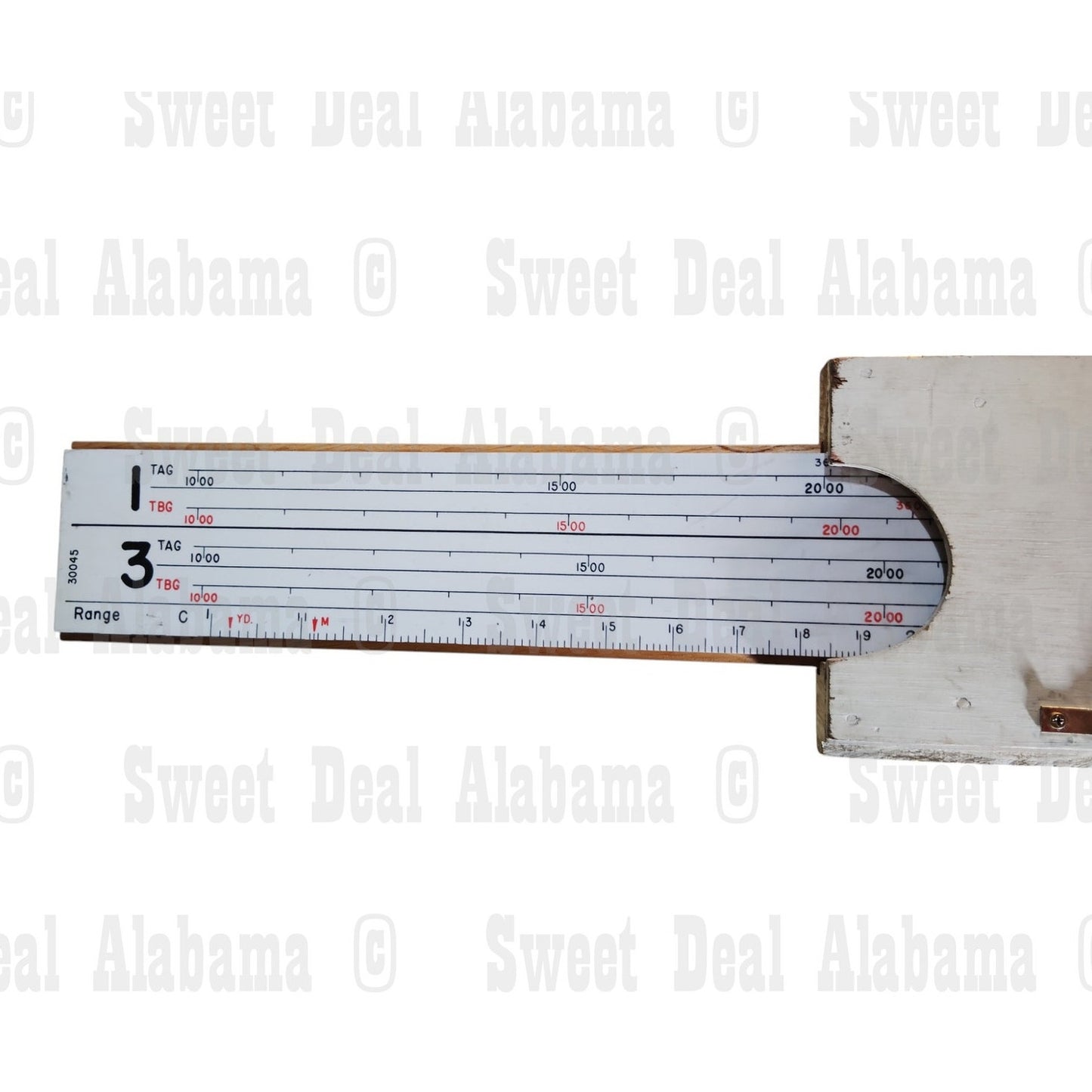 Military Vernier Training – 58"x9" Survey/Artillery Instruction, WWII-Era Style