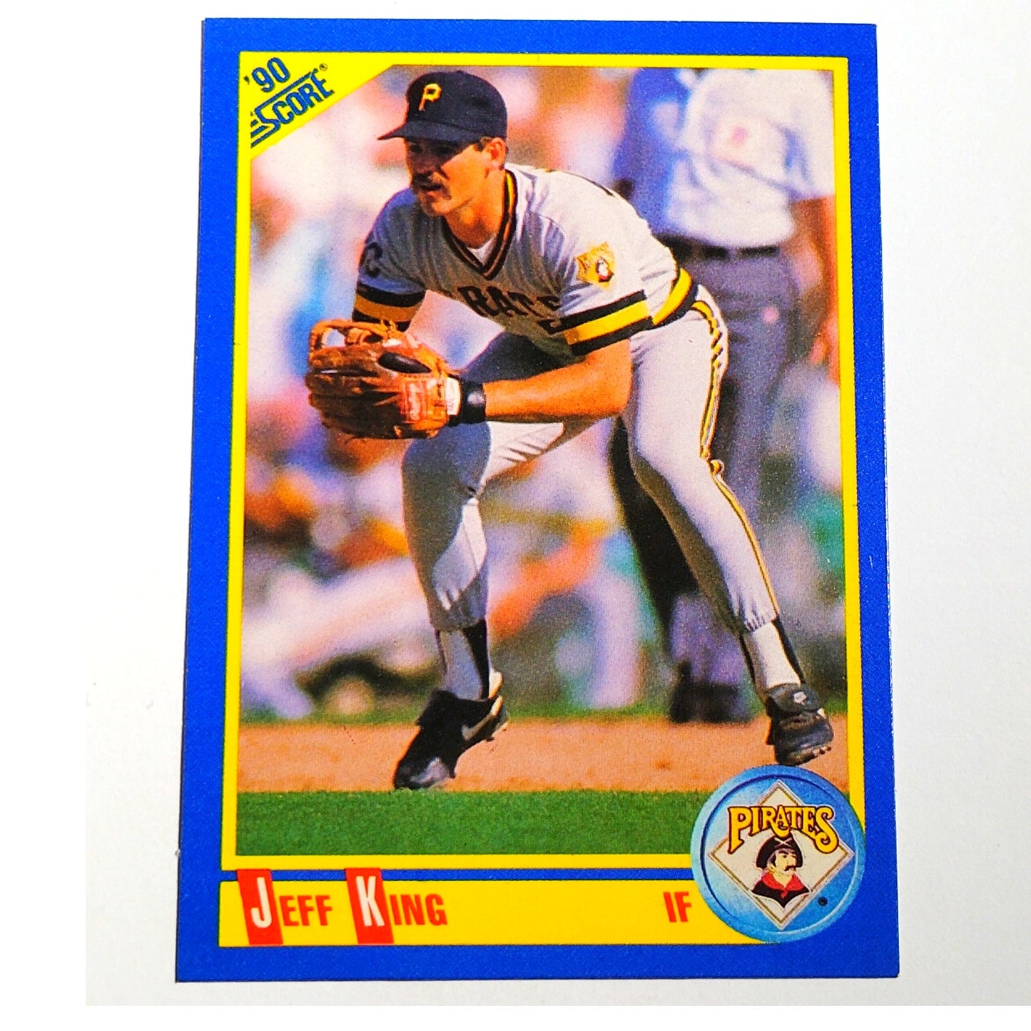1990 Score Jeff King #549 Pittsburgh Pirates Infielder MLB Baseball EX