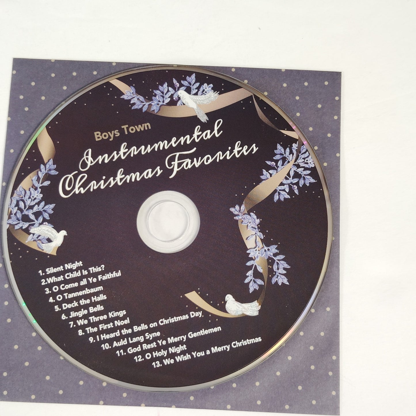 Instrumental Christmas Favorites CD Boys Town 13‑Track Holiday Compilation 2008