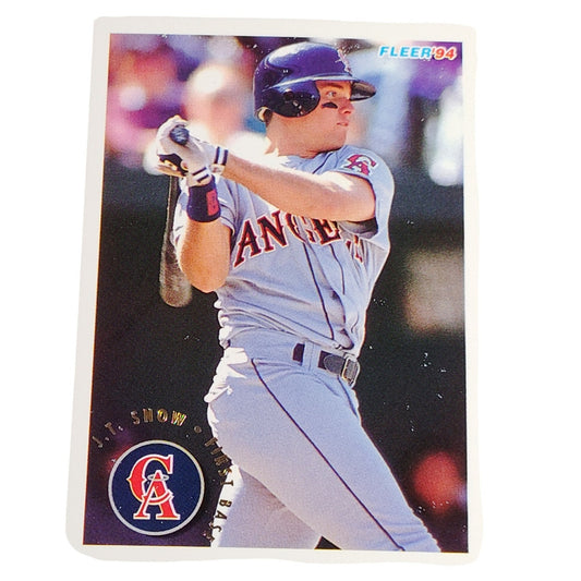 J.T. Snow, California Angels, #70, 1994 Fleer Baseball Collector's Card