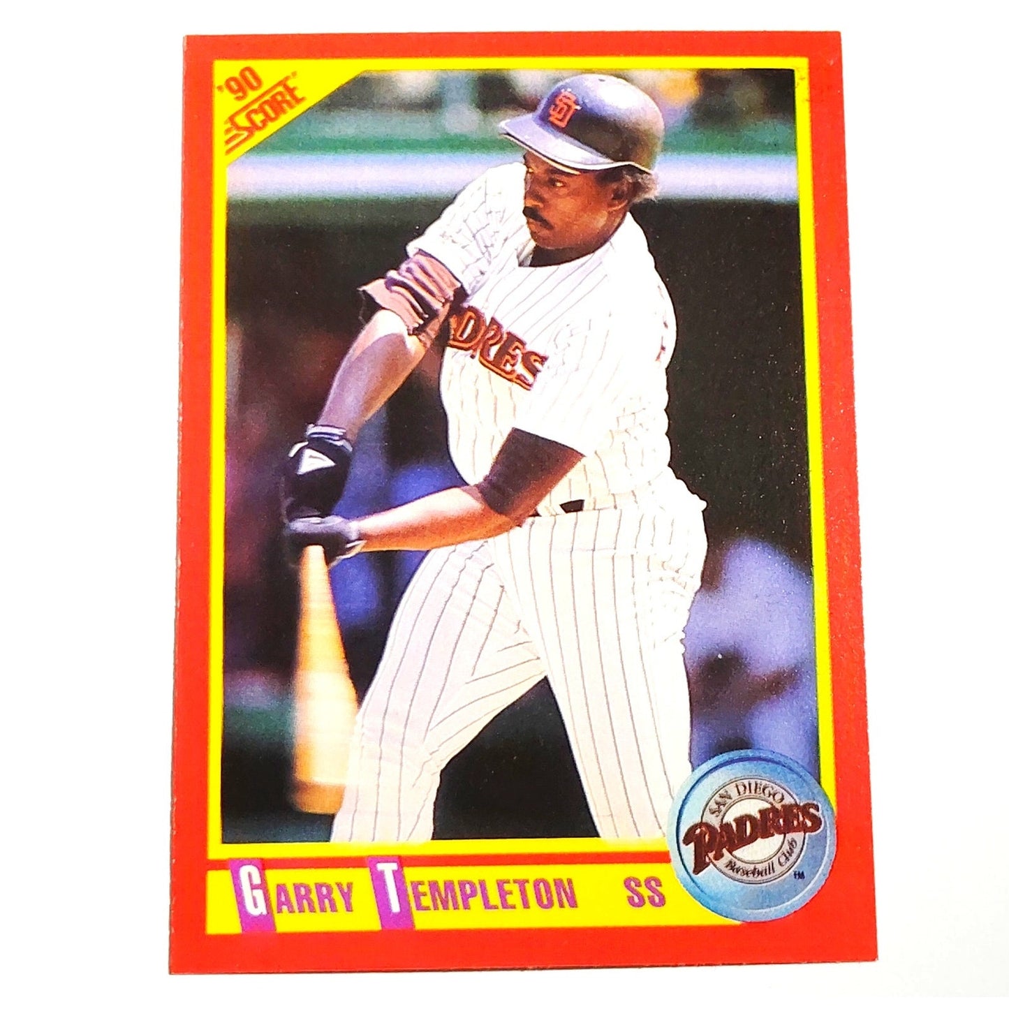 1990 Score Garry Templeton #336 San Diego Padres Shortstop MLB Baseball EX