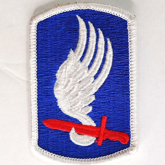 US Army 173rd Airborne Brigade Novelty Patch Full Color 3" × 2" Sew‑On, Embroidered