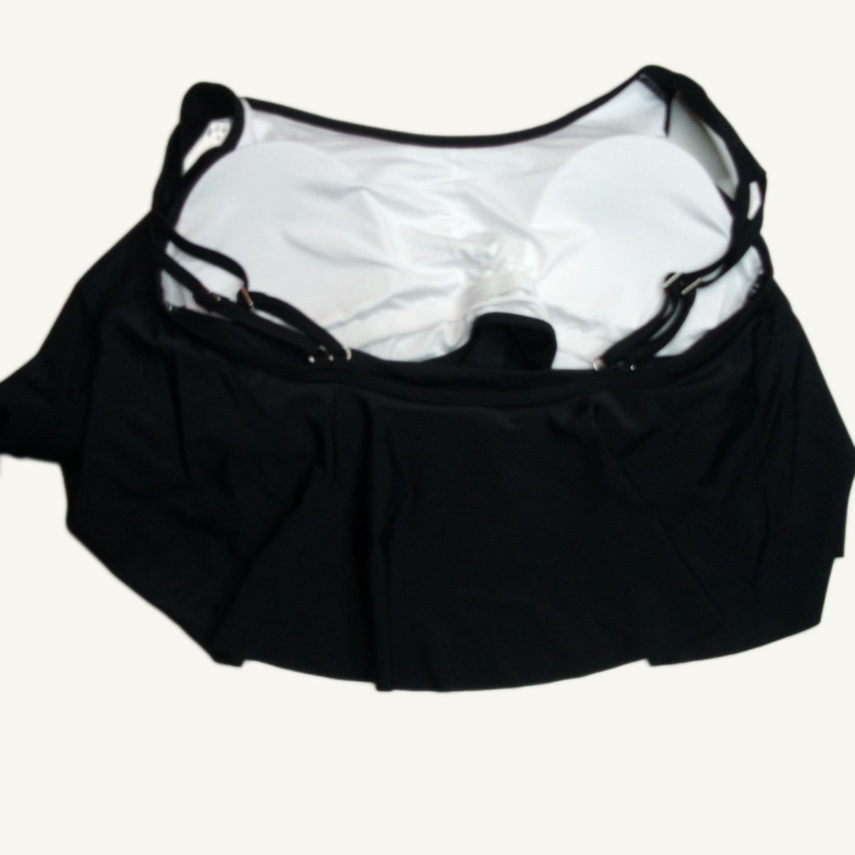 Black Tankini Swim Top - Adjustable Straps - New with Tags Swimwear