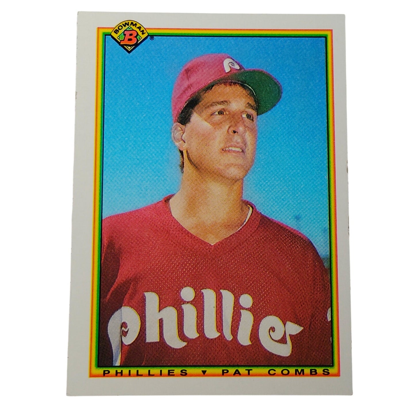 1990 Bowman Pat Combs #148 Philadelphia Phillies Pitcher MLB Baseball Card NM