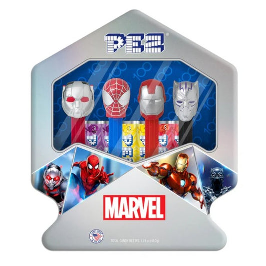 Marvel Disney 100 Tin, Set of 4 -Retired- Pez Collectible Dispensers, NIP