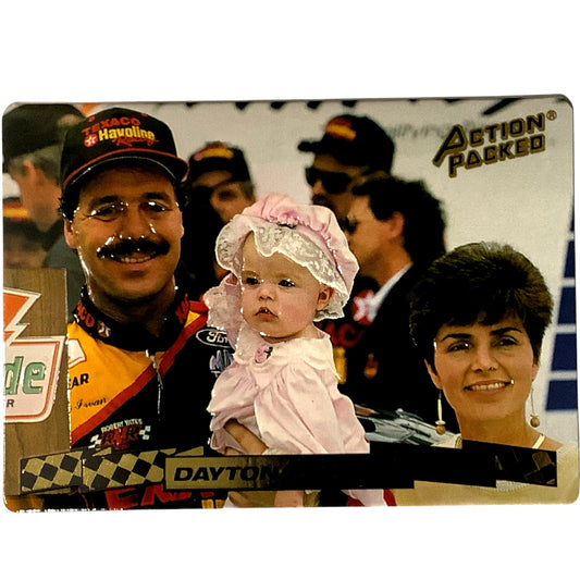 Ernie Irvan #28 Family Embossed Photo Card, NASCAR Card #105, 1994 Action Packed