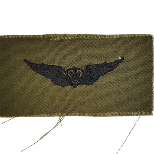 VTG US Army Aviator Pilot Subdued OD Green Flight Badge Patch 3.75" × 2" Sew‑On