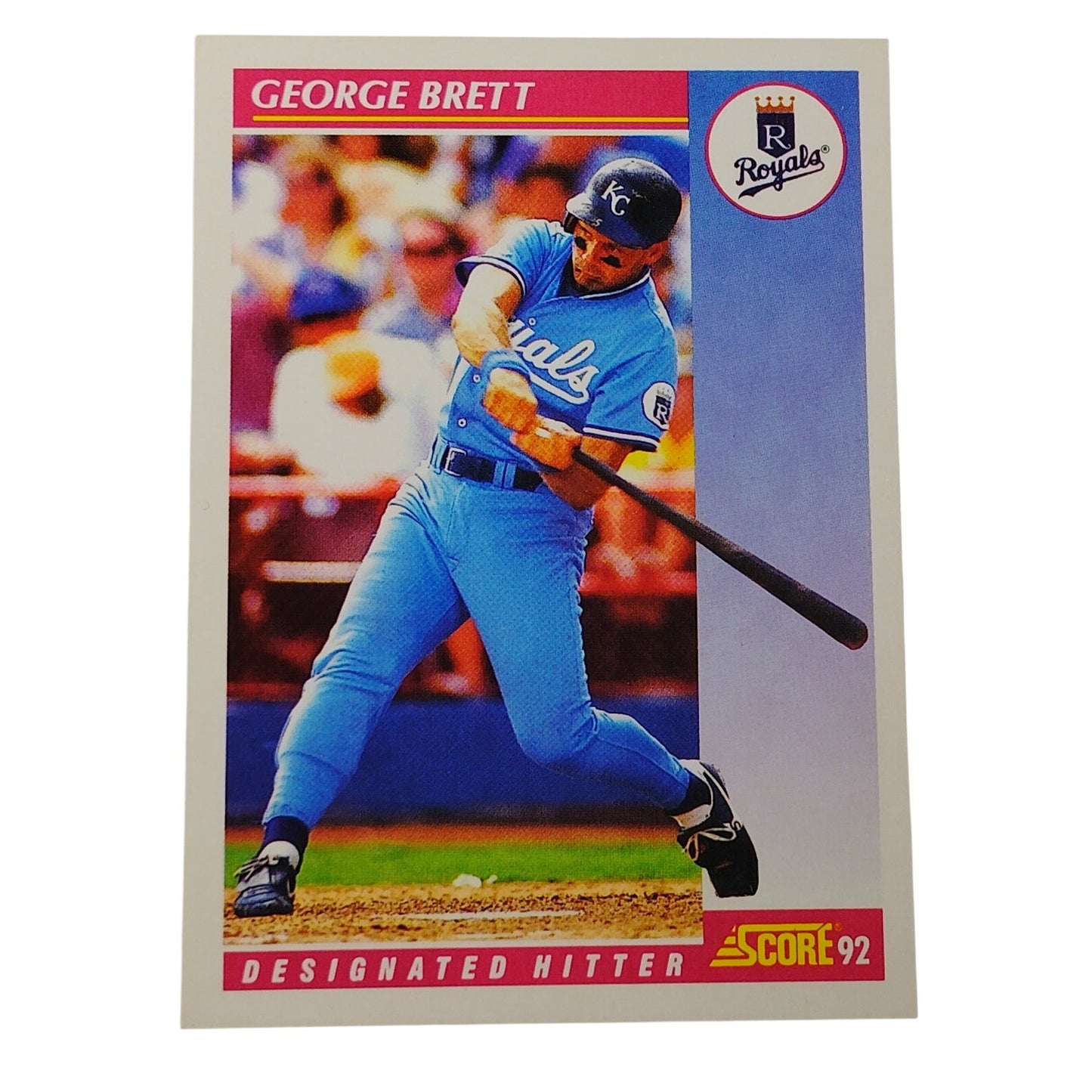 1992 Score George Brett #650 Kansas City Royals Designated Hitter MLB NM