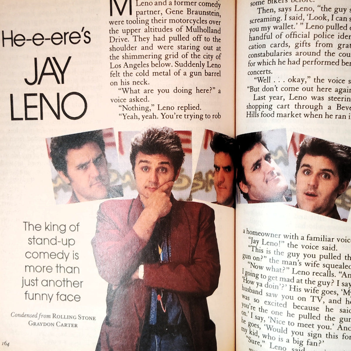 Reader's Digest February 1990 Magazine Vintage Airplane Cover Jay Leno