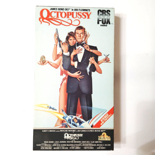 Octopussy VHS 1984 James Bond Action Starring Roger Moore and Maud Adams