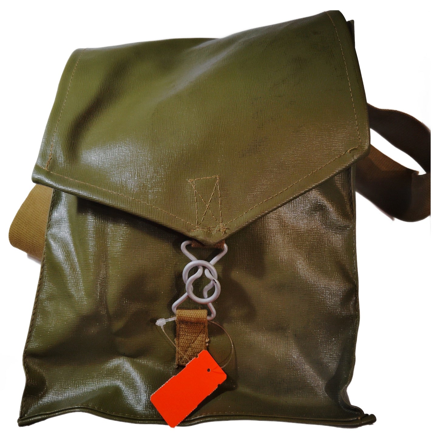 Vintage Hungarian/Romanian Military Carrier Bag – 9"x11"x4.5", Green