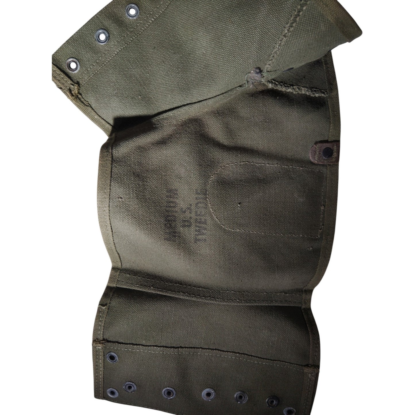 WWII U.S. M1916 Canvas Holster Cover – Medium – Tweedie – OD Green – M1911 Pistol – Original Issue