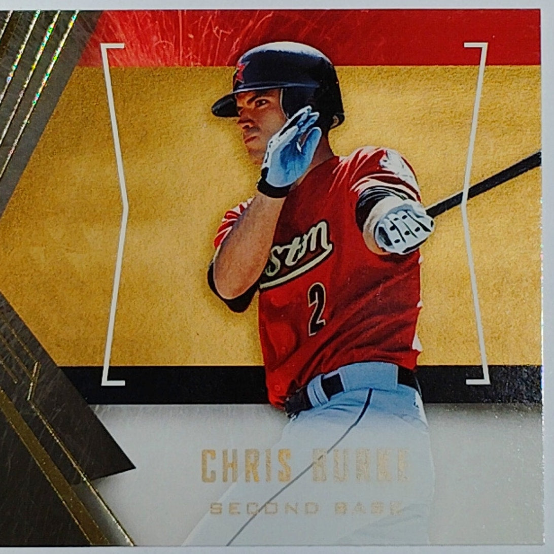 2005 Upper Deck SPx Chris Burke #19 Houston Astros Second Base Action Shot VG/EX