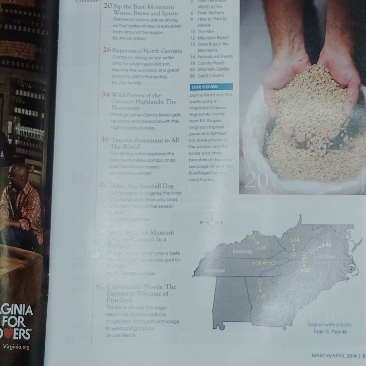 Blue Ridge Country Magazine March/April 2014 - Mountains of the South