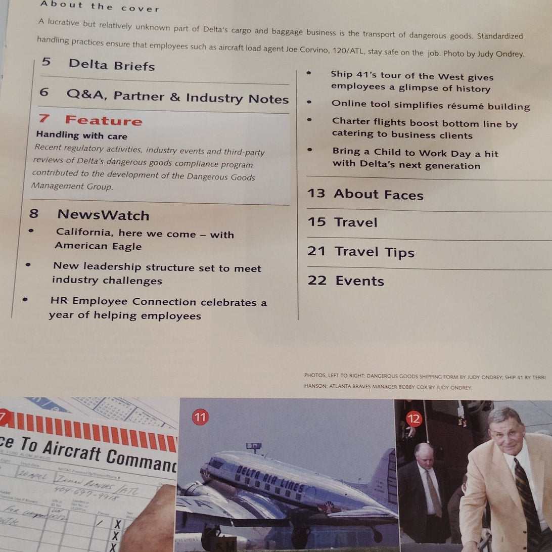 Delta News Digest - May 14, 2001 - Handle With Care Magazine