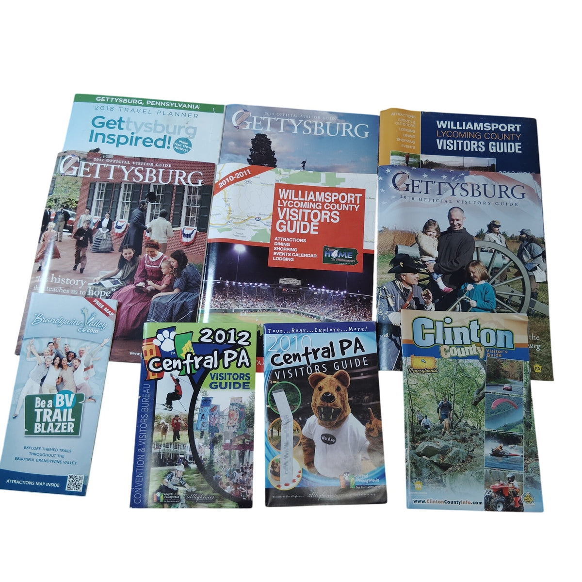 PA Tourist Guides & Brochures Lot - Vintage Ephemera Collection from PA Travel