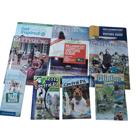 PA Tourist Guides & Brochures Lot - Vintage Ephemera Collection from PA Travel