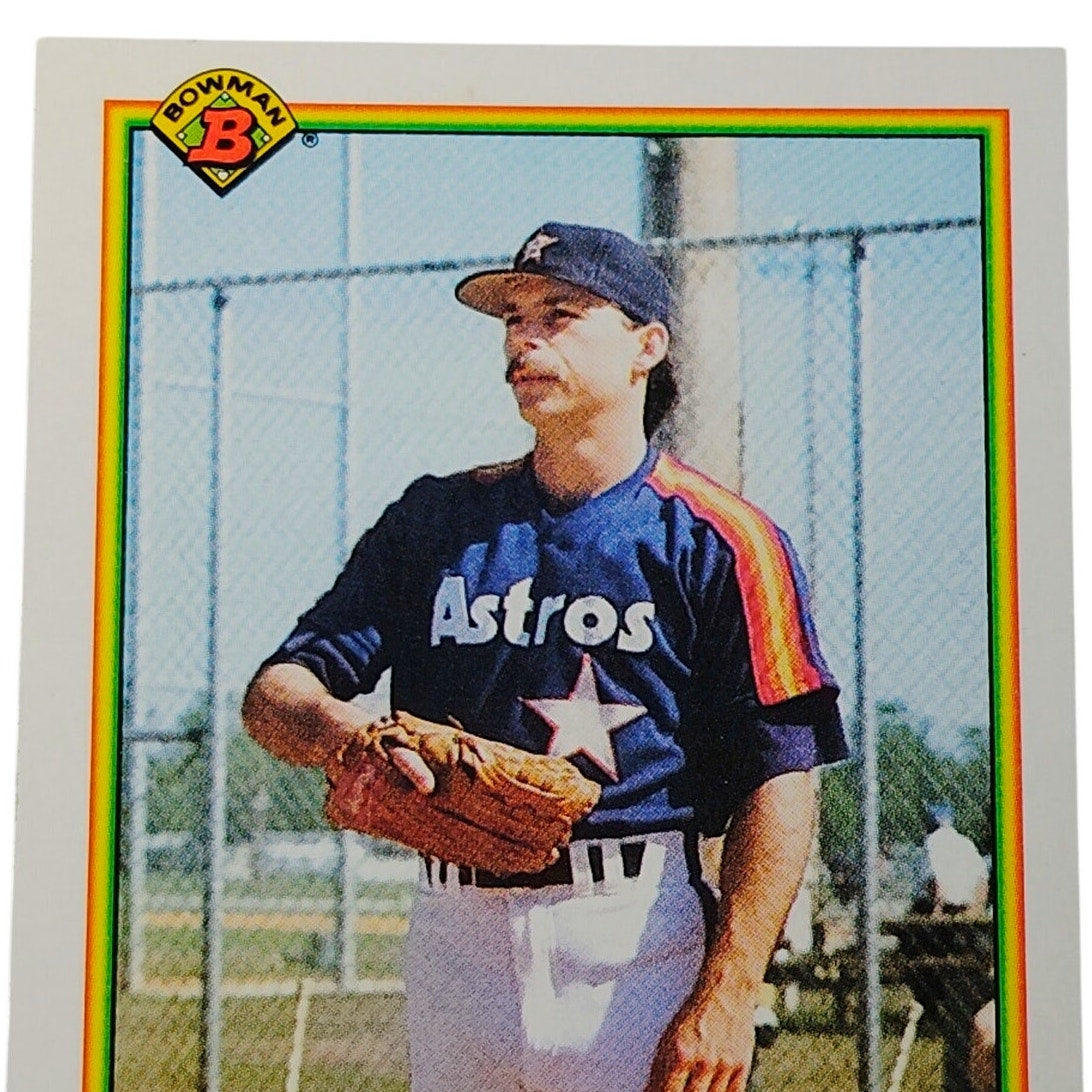 1990 Bowman Dan Schatzeder #69 Houston Astros Pitcher MLB Baseball Card NM