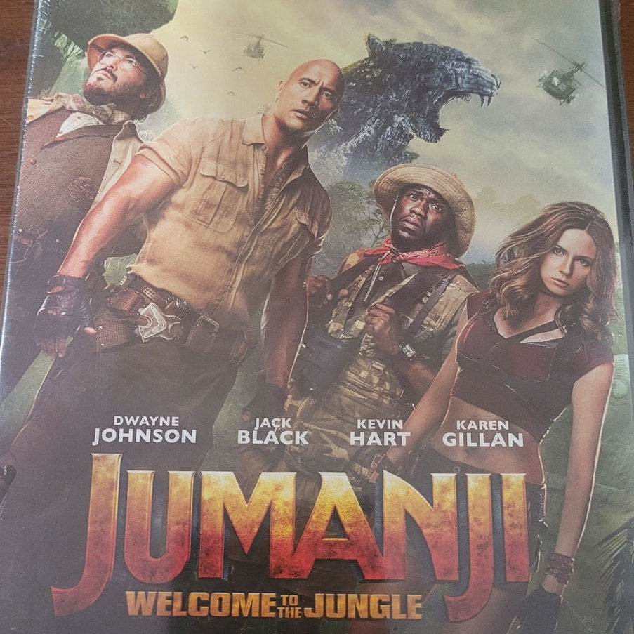 Jumanji Welcome to the Jungle DVD 2017 Action Adventure Comedy Dwayne Johnson