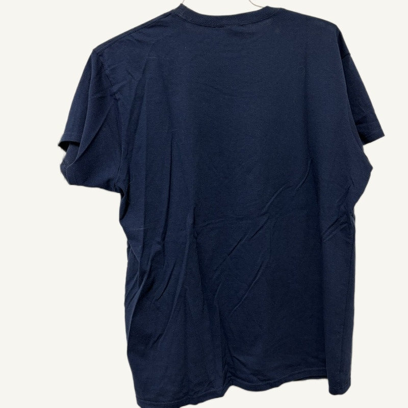 Country Store Navy Sunflower Embellished T-Shirt Women's XL, 100% Cotton