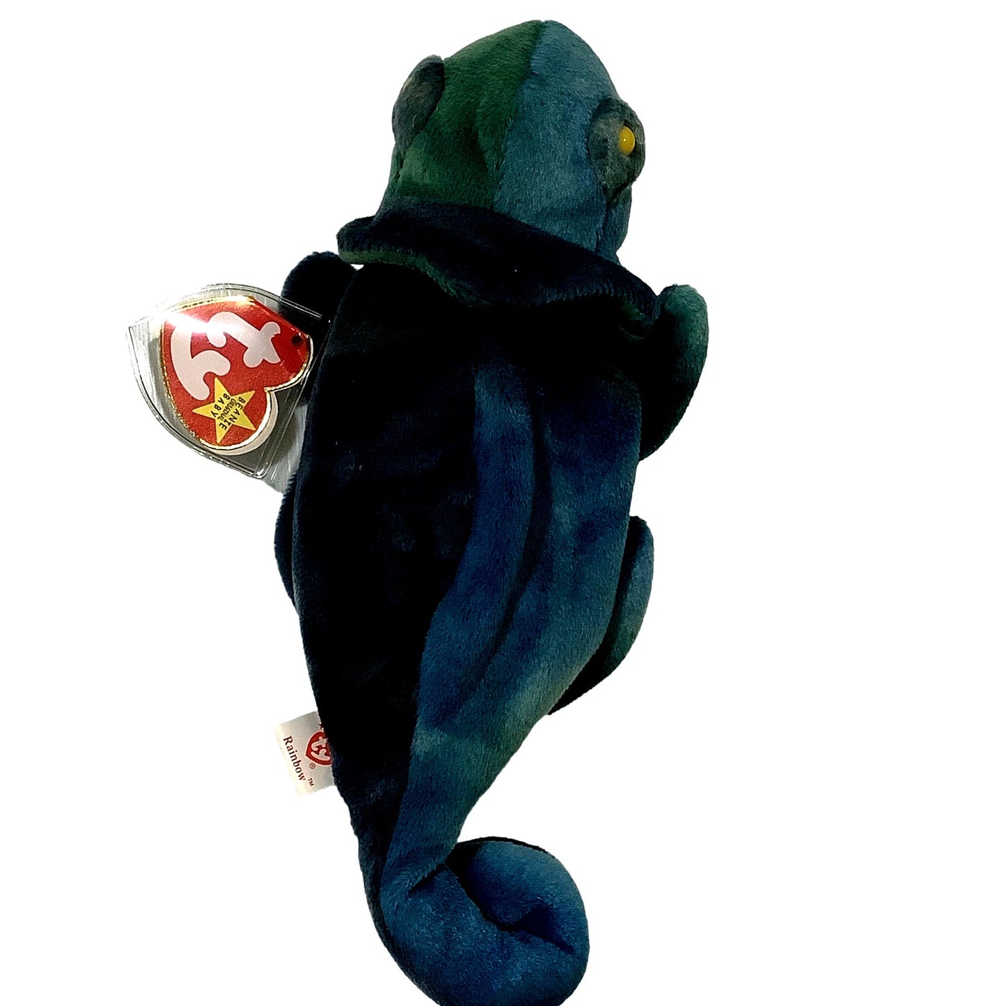 Ty Beanie Baby - Rainbow the Chameleon, MWMT'S, Born 10/14/97, Retired 01/08/98