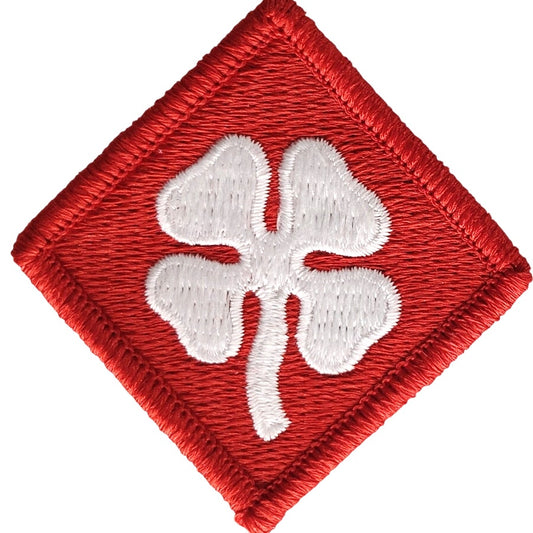 US Army 4th Army Novelty Patch Full Color 2‑3/4" × 2‑3/4" Sew‑On, Embroidered