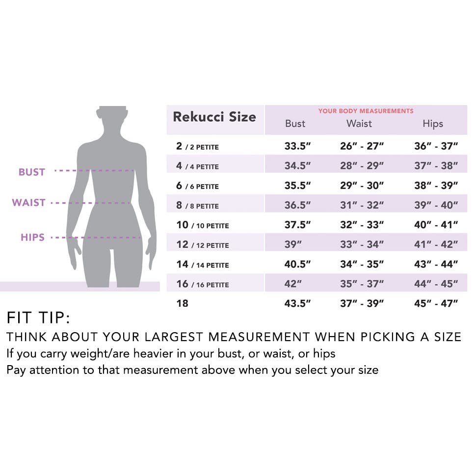 Rekucci Size 4 Slimming 3/4 Sleeve Fit-and-Flare Crossover Tummy Control Dress