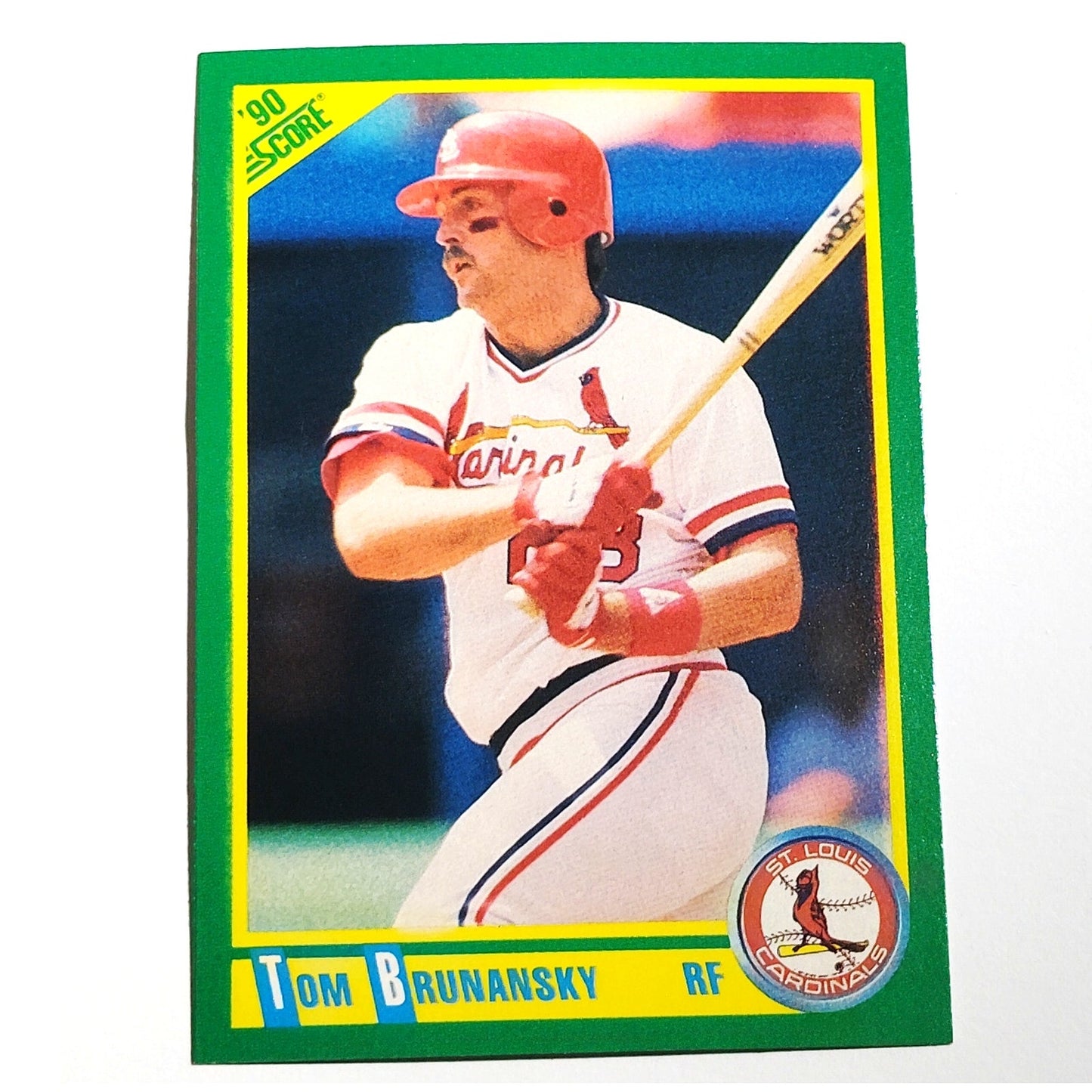 1990 Score Tom Brunansky Card No. 72 St. Louis Cardinals RF VG/EX