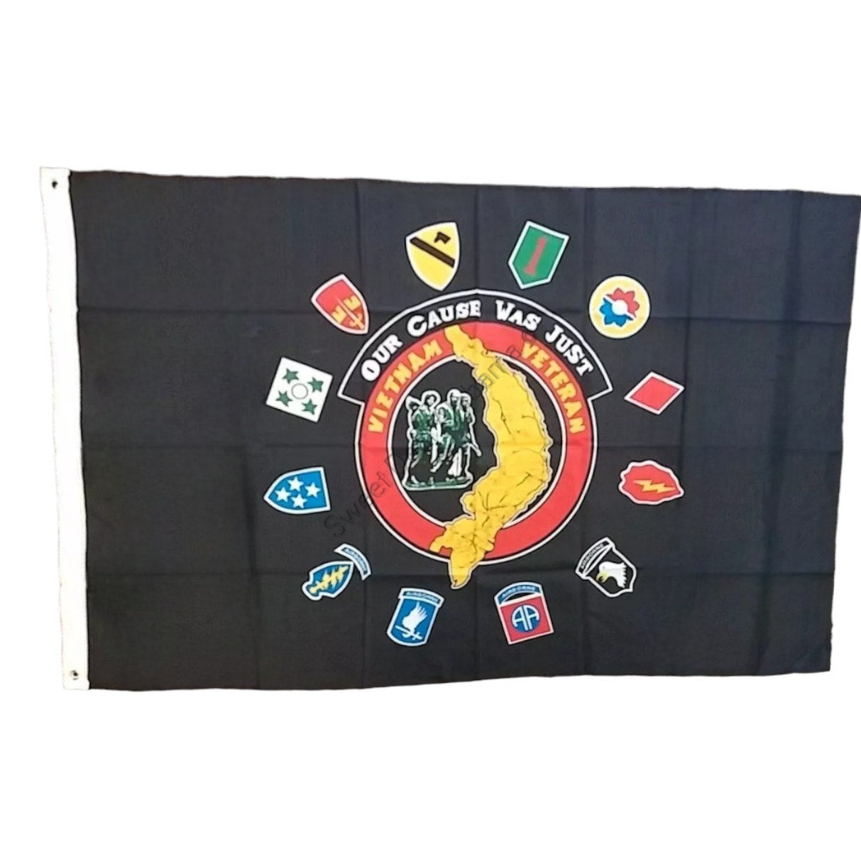 Vietnam Veterans Flag, Our Cause was Just, 3 Ft. x 5 Ft. 68D Poly Flag