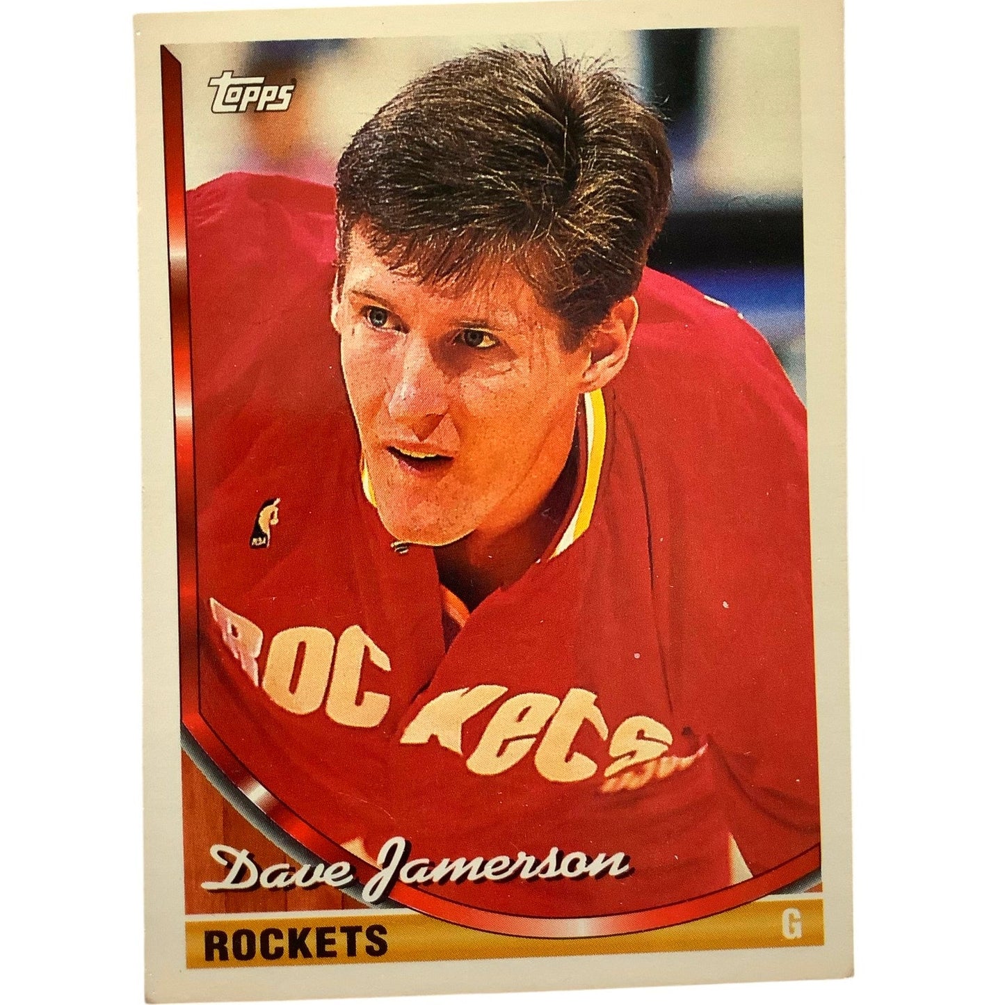 Dave Jamerson, Houston Rockets, 1993 Topps Stadium Club Collectors Card 35, EXC