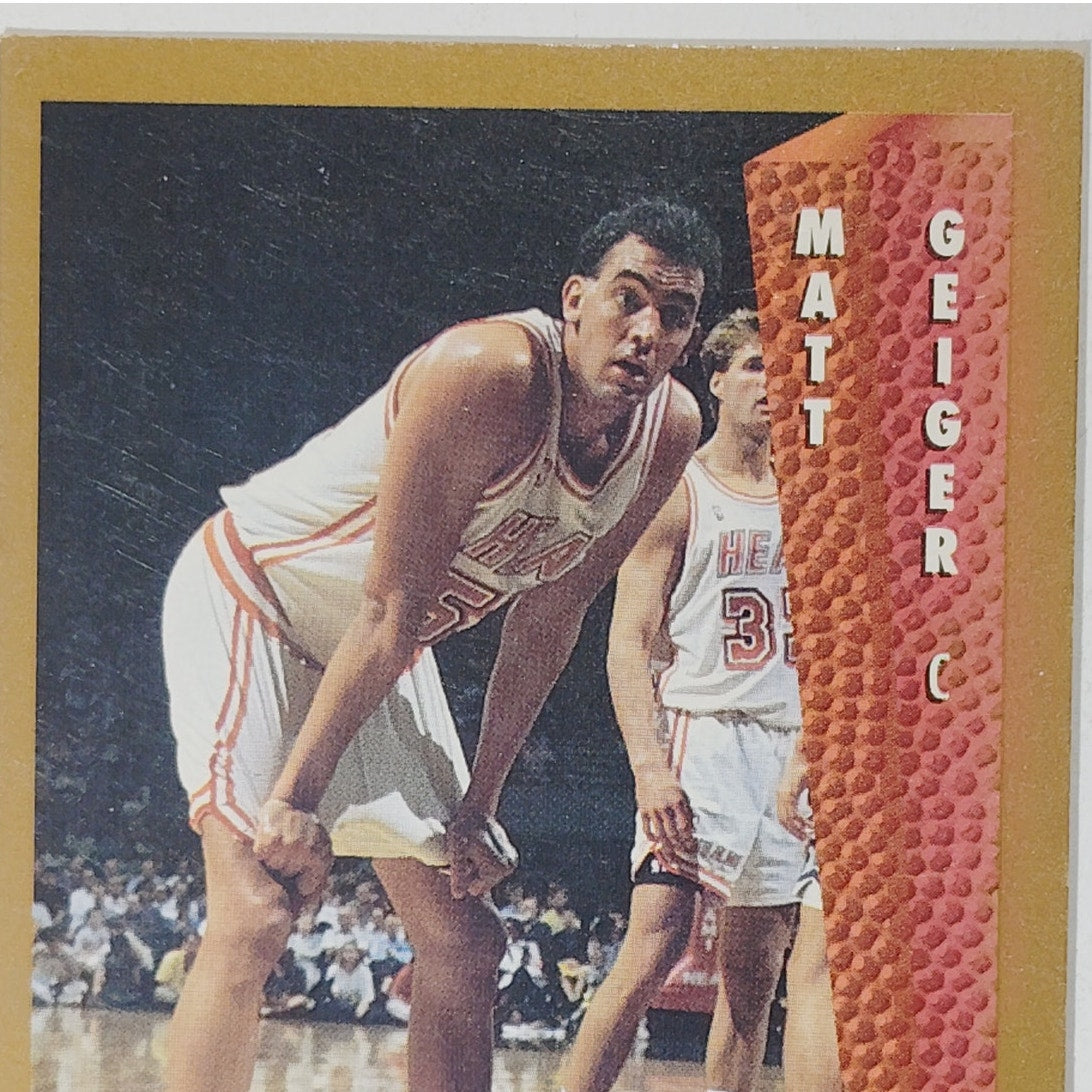 1992‑93 Fleer Matt Geiger #367 – Miami Heat – Ungraded VG/EX