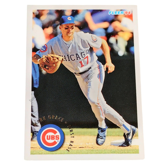 Mark Grace, Chicago Cubs, #383, 1994 Fleer Baseball Collector's Card