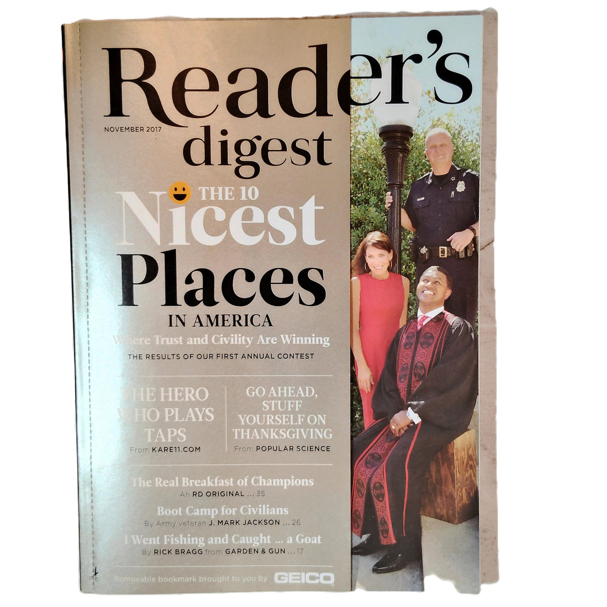 Reader's Digest November 2017 - The 10 Nicest Places in America Magazine