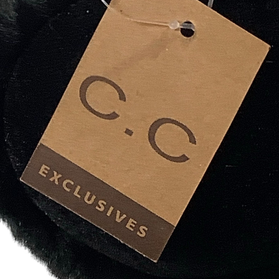 C.C. Exclusive Ear Muffs, Black,  4-1/2"D, Adjustable on Headband
