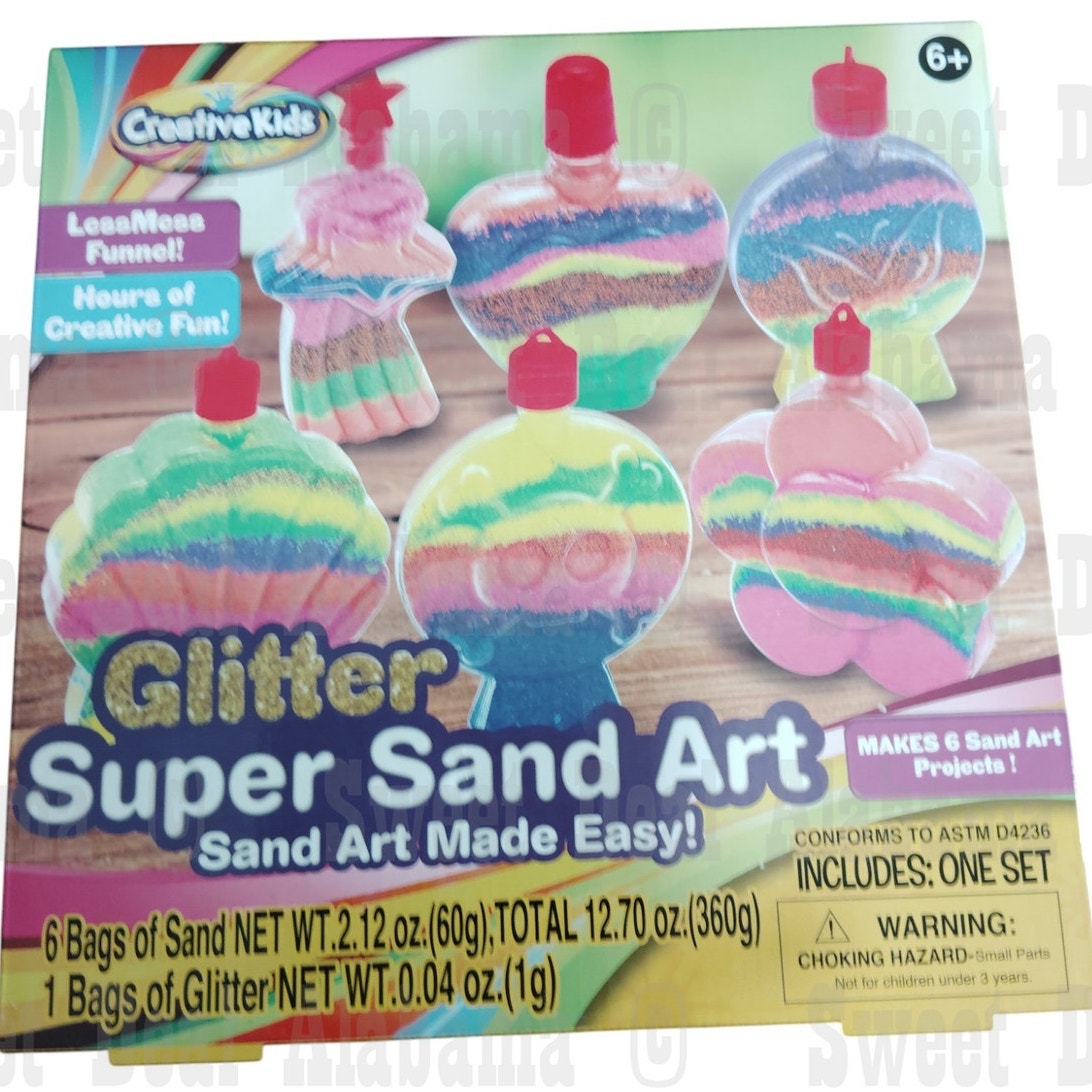 Creative Kids Glitter Super Sand Art Kit - DIY Craft Set - Ages 6+