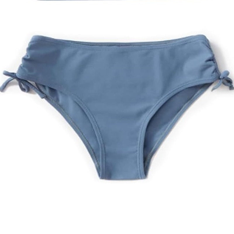 Mienoe Girls’ Bikini Bottoms – Dusty Blue – XXL (170) 82/18 Nylon/Spandex – NWOT