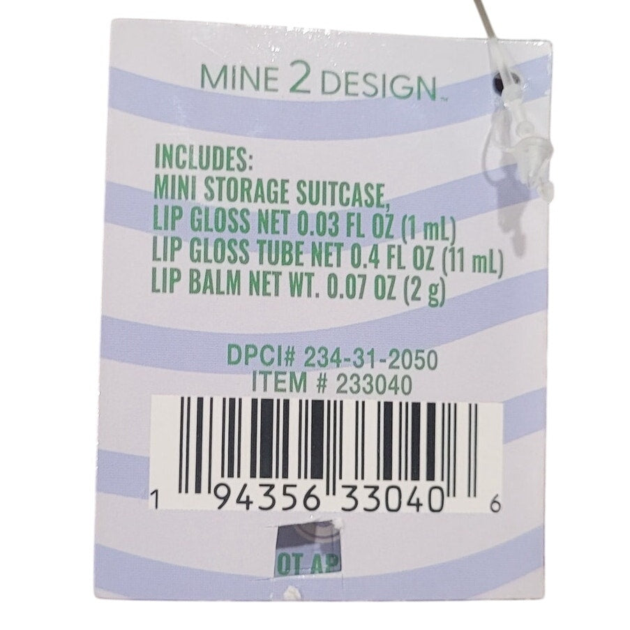 Mini Lip Kit with Storage Case – Includes Lip Gloss & Lip Balm, Item #233040