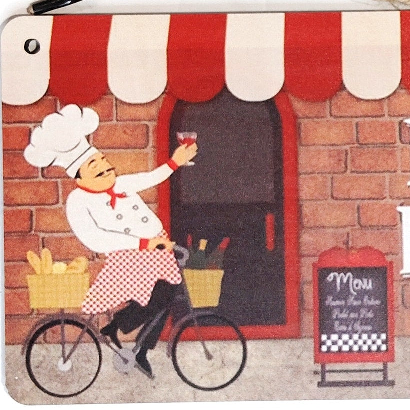 Mama’s Kitchen Wooden Hanging Sign 10×5 Rustic Chef Decor Wall Plaque