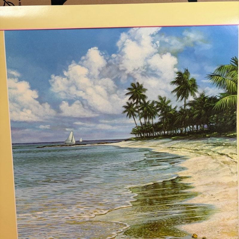 Original VTG Delta Air Lines The Bahamas Travel Poster 1986 Brent Cotton 28"x22"