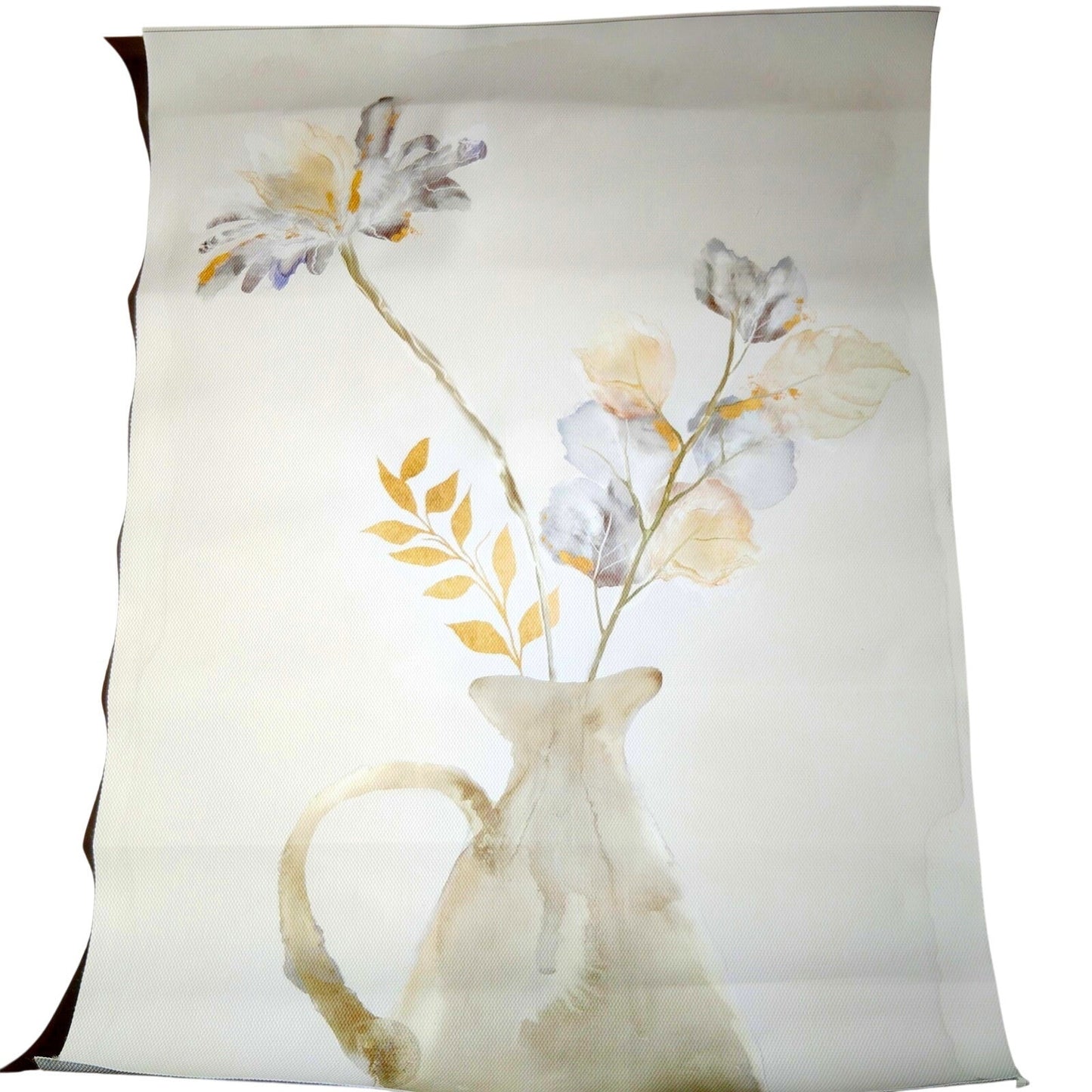 Set of 2 Neutral Floral Vase Canvas Prints 12x18 Wall Art Décor, Unframed