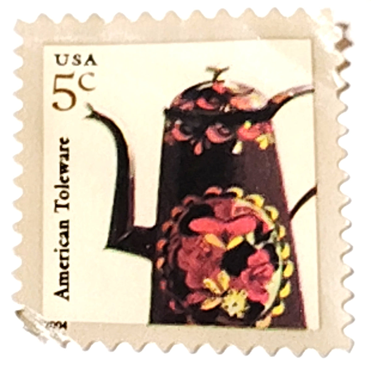 USPS 5¢ American Toleware Stamp (Scott #3612) - Floral Design, 2002 American