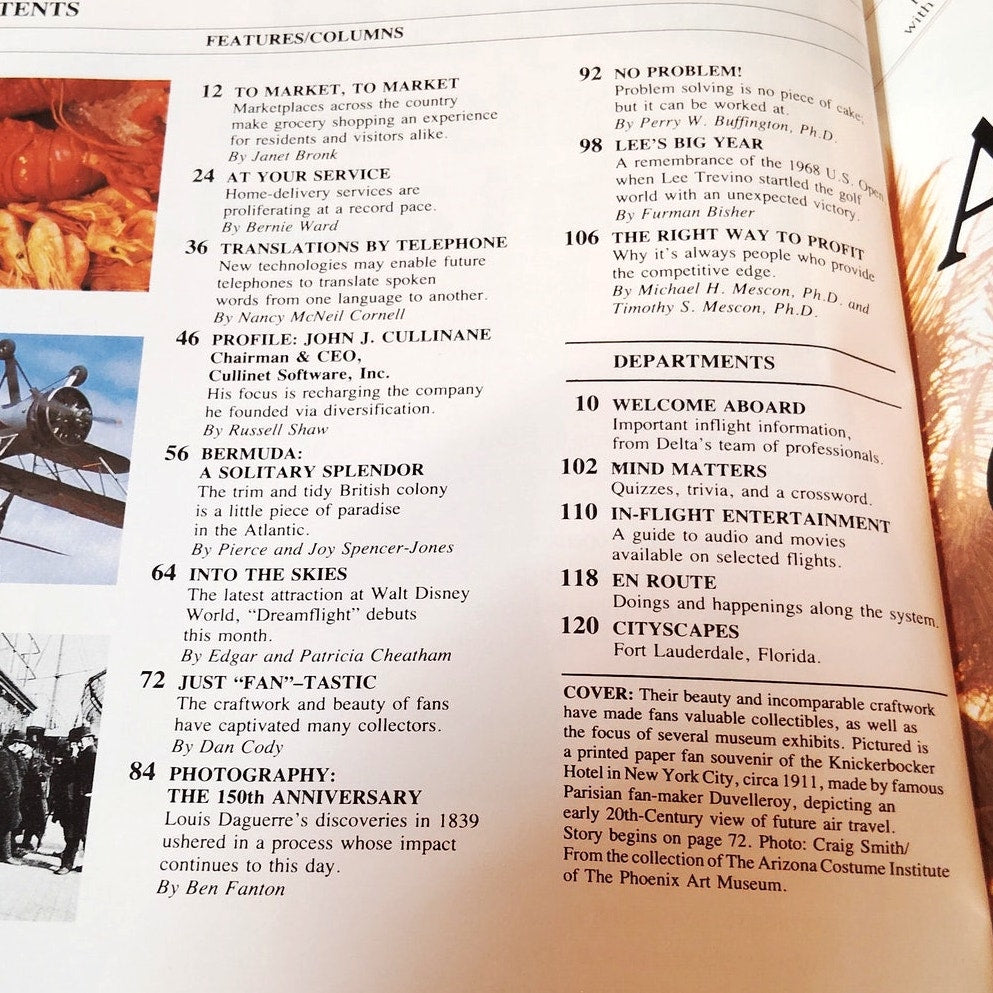 Delta SKY In-Flight Magazine June 1989 - Bermuda, Walt Disney's New Dreamflight
